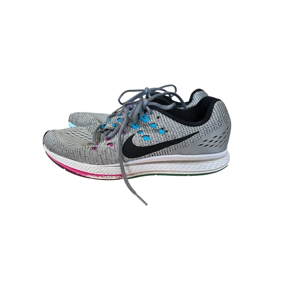 Nike Air Zoom Structure 19 Women's Running Shoes Grey Pink Blue 806585-005- Sz 9